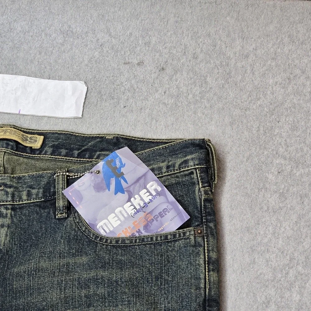 VINTAGE Express Men Jeans 38X34 Blue Denim Meneker 35